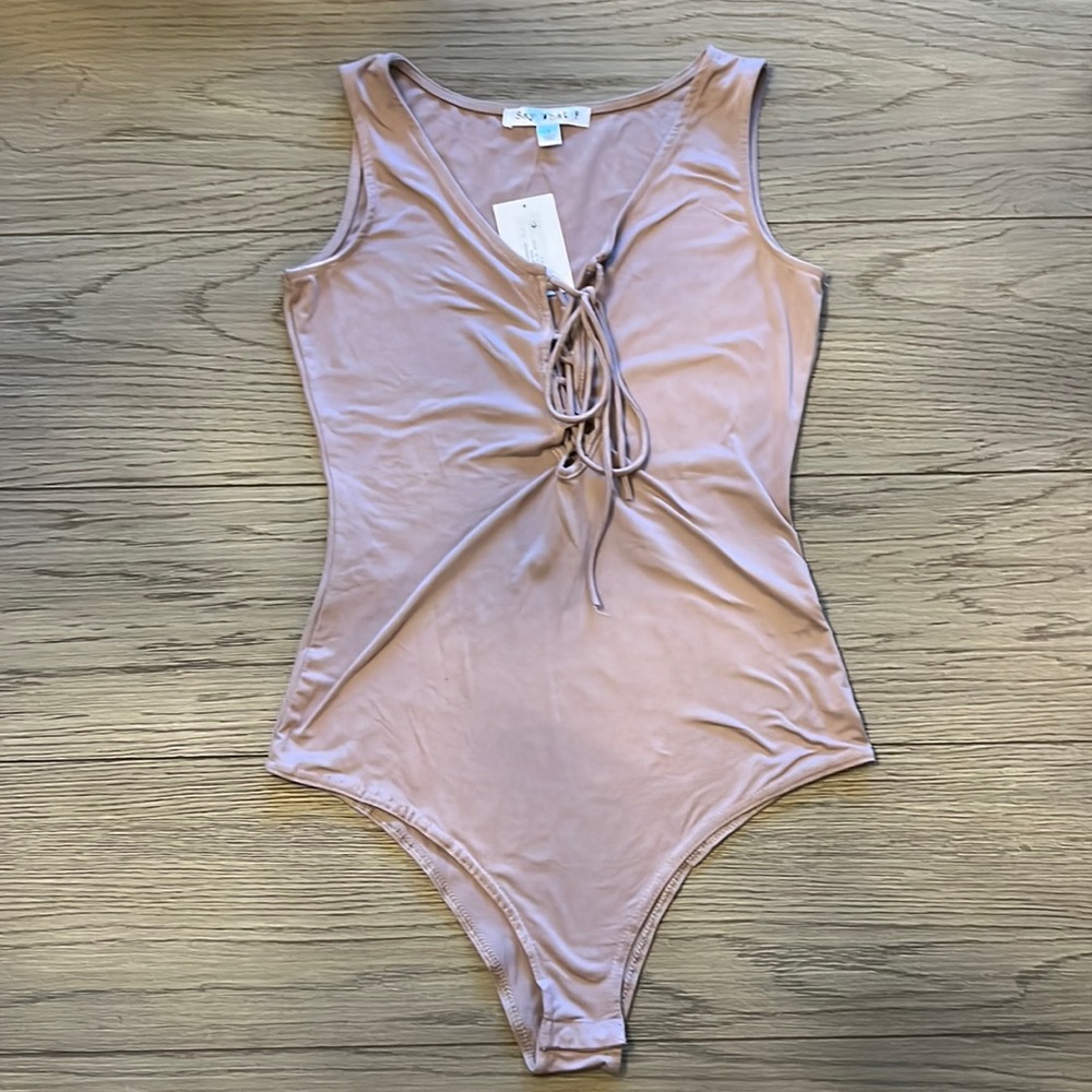 Say What? Women’s Lattice Bodysuit